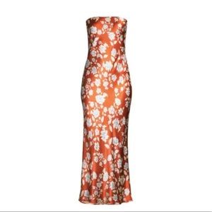 Bec & Bridge floral satin maxi dress